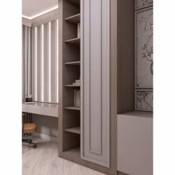 Потолочный плинтус под покраску Hiwood A178 с подсветкой 2000×140×110