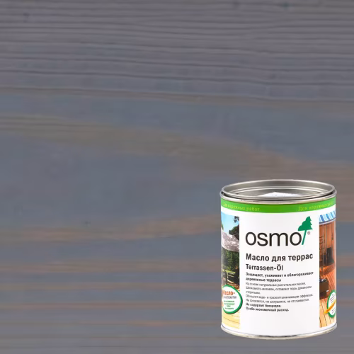 Масло для террас Osmo Terrassen-Ole цвет 024 Серый Базальт шелковисто-матовое 0,22 л