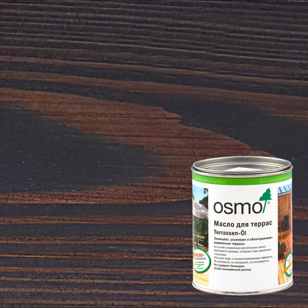 Масло для террас Osmo Terrassen-Ole цвет 025 Табак шелковисто-матовое 0,22 л