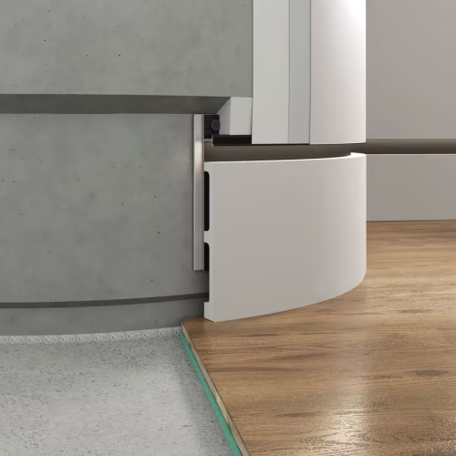 Вставка в скрытый плинтус под покраску гибкая Laconistiq 95-100-200 2000×80×13