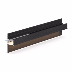 Плинтус алюминиевый теневой с подсветкой Laconistiq Light Doors Черный 38-11-300 3000×36×15,5