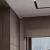 Профиль алюминиевый теневой для штор Laconistiq Roll-Box Base Черный муар 57-31-270 3000×110×110 фото в интерьере