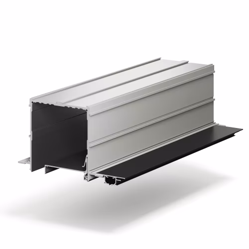 Профиль алюминиевый теневой для штор Laconistiq Roll-Box Base Черный муар 57-31-270 3000×110×110