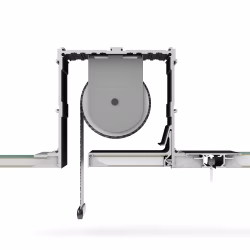 Профиль алюминиевый теневой для штор Laconistiq Roll-Box Base Черный муар 57-31-270 3000×110×110