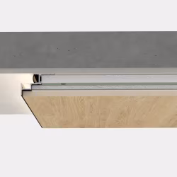 Профиль алюминиевый теневой с подсветкой Laconistiq Multilevel Dual Черный 30-11-300 3000×46,7×31