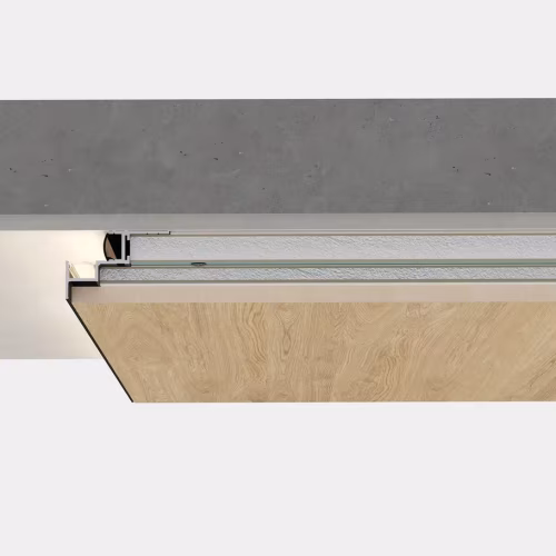 Профиль алюминиевый теневой с подсветкой Laconistiq Multilevel Dual Без покрытия 30-100-300 3000×46,7×31