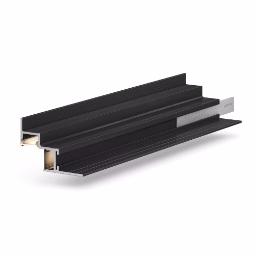 Профиль алюминиевый теневой с подсветкой Laconistiq Multilevel Dual Черный 30-11-300 3000×46,7×31