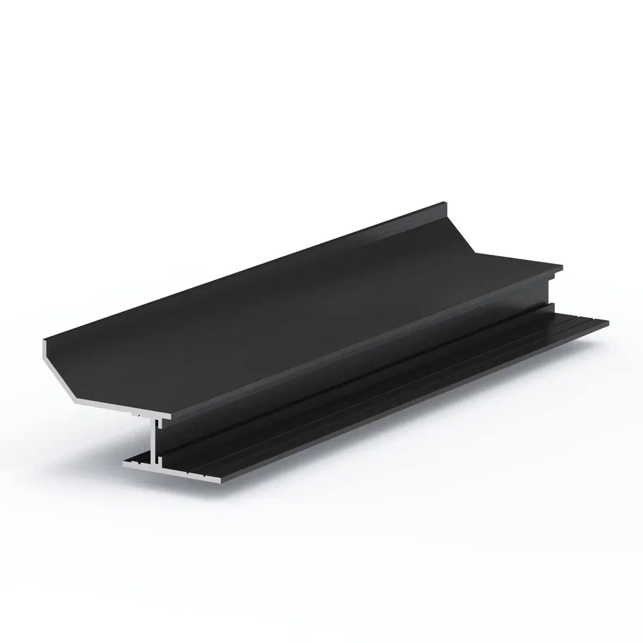 Профиль алюминиевый теневой с подсветкой Laconistiq Multilevel Struk Черный 20-11-300 3000×55×29