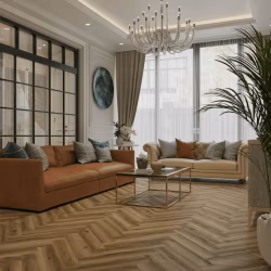 Кварцвиниловый SPC ламинат Alpine Floor Титан Паркет Афина ECO 29-1-R венгерская елка 600×125×6