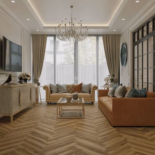 Кварцвиниловый SPC ламинат Alpine Floor Титан Паркет Афина ECO 29-1-R венгерская елка 600×125×6
