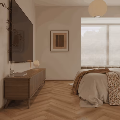 Кварцвиниловый SPC ламинат Alpine Floor Титан Паркет Тантал ECO 29-10-R венгерская елка 600×125×6