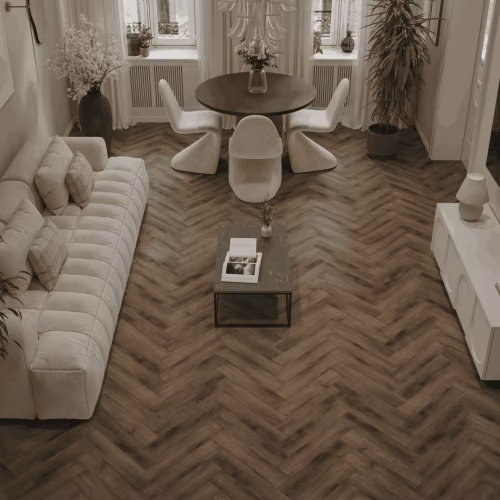 Кварцвиниловый SPC ламинат Alpine Floor Титан Паркет Центурион ECO 29-3-R венгерская елка 600×125×6