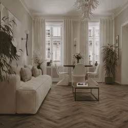 Кварцвиниловый SPC ламинат Alpine Floor Титан Паркет Центурион ECO 29-3-R венгерская елка 600×125×6