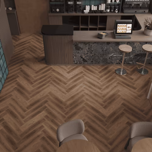 Кварцвиниловый SPC ламинат Alpine Floor Титан Паркет Икарус ECO 29-5-R венгерская елка 600×125×6
