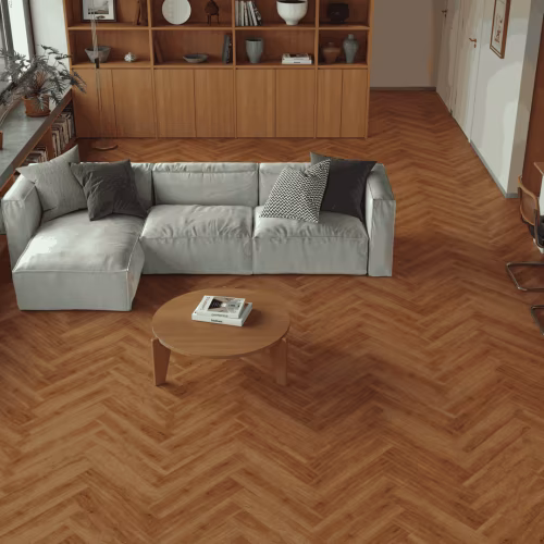 Кварцвиниловый SPC ламинат Alpine Floor Титан Паркет Олимп ECO 29-6-R венгерская елка 600×125×6