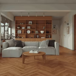 Кварцвиниловый SPC ламинат Alpine Floor Титан Паркет Олимп ECO 29-6-R венгерская елка 600×125×6
