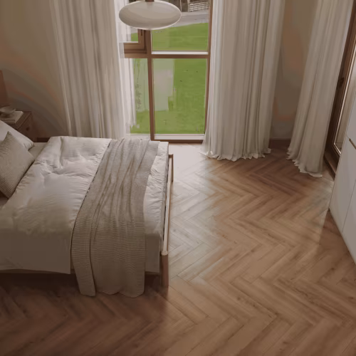 Кварцвиниловый SPC ламинат Alpine Floor Титан Паркет Феникс ECO 29-8-R венгерская елка 600×125×6