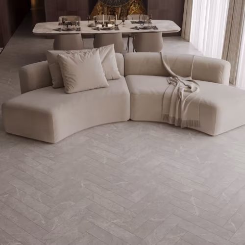 Кварцвиниловый SPC ламинат Alpine Floor Адамант Паркет Санта-Ана ECO 31-1-R венгерская елка 600×125×5