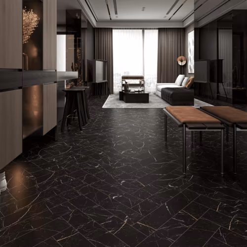 Кварцвиниловый SPC ламинат Alpine Floor Адамант Паркет Неро ECO 31-11-R венгерская елка 600×125×5