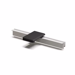 Соединитель алюминиевый для микроплинтуса Laconistiq Micro 15 Classic черный матовый 32464655172