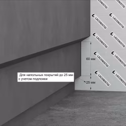 Шаблон для скрытого плинтуса Laconistiq Regular 45 Light 123129