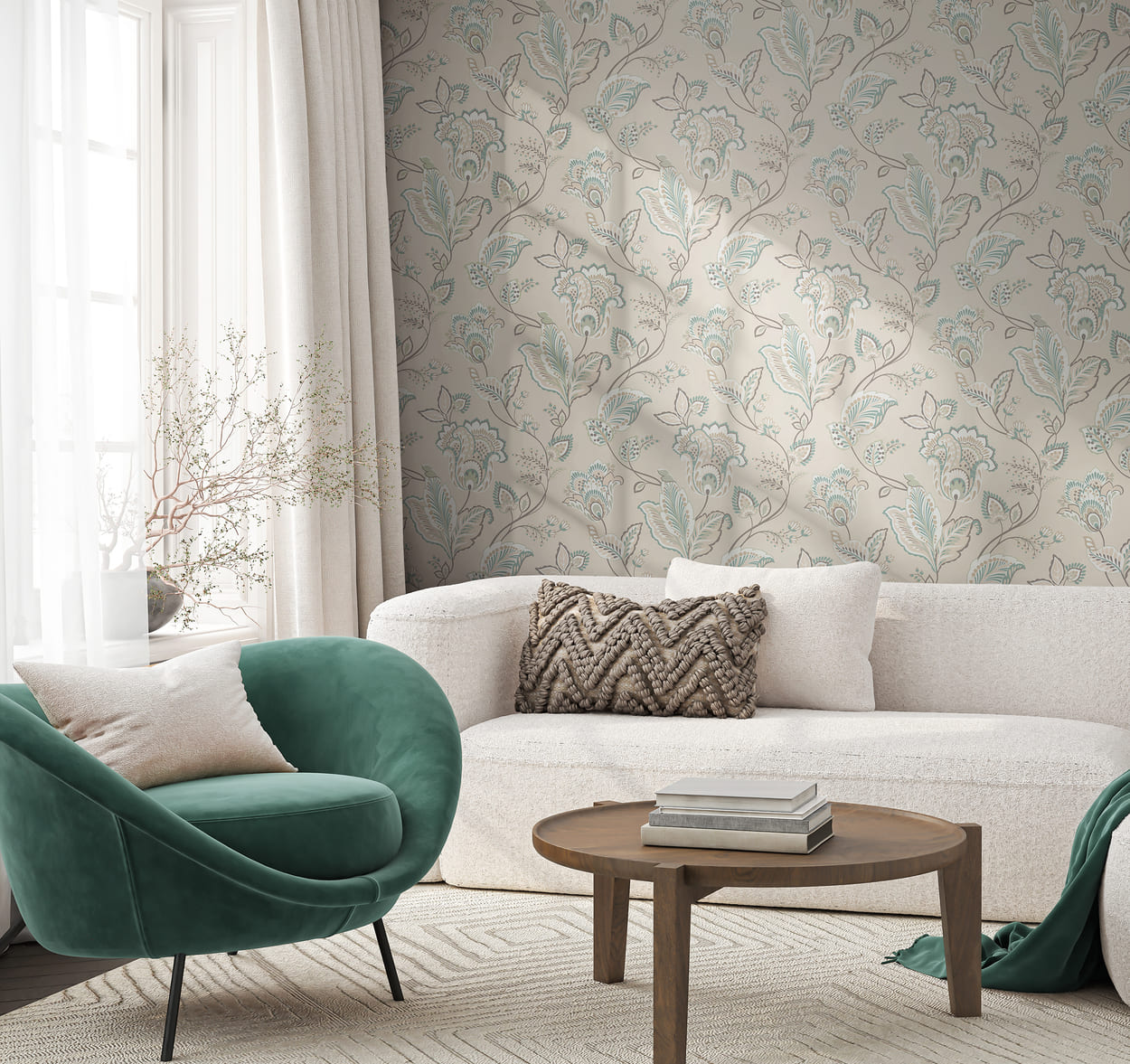 Обои Hygge Сделано в России Мезен MIR1 002/1 10,05×1 фото в интерьере