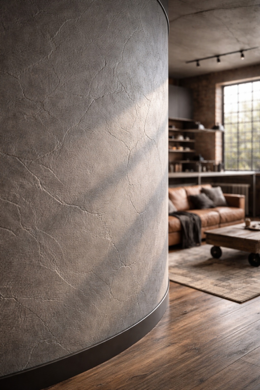 Гибкий камень Alpine Walls Гибкая керамика Roccia Viva MTR-009PW 1200×600×5 фото в интерьере