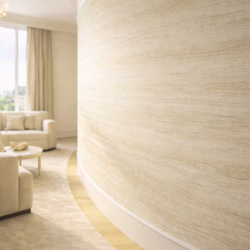 Гибкий камень Alpine Walls Гибкая керамика Travertino Crema MTR-013PW 1200×600×4