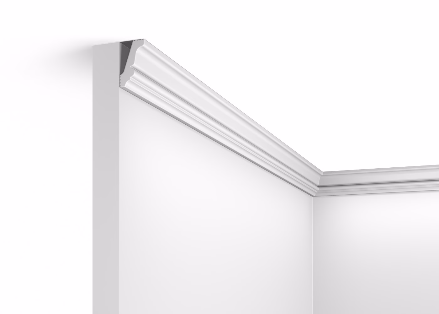 Потолочный плинтус под покраску Artiva RT016 2000×18×30