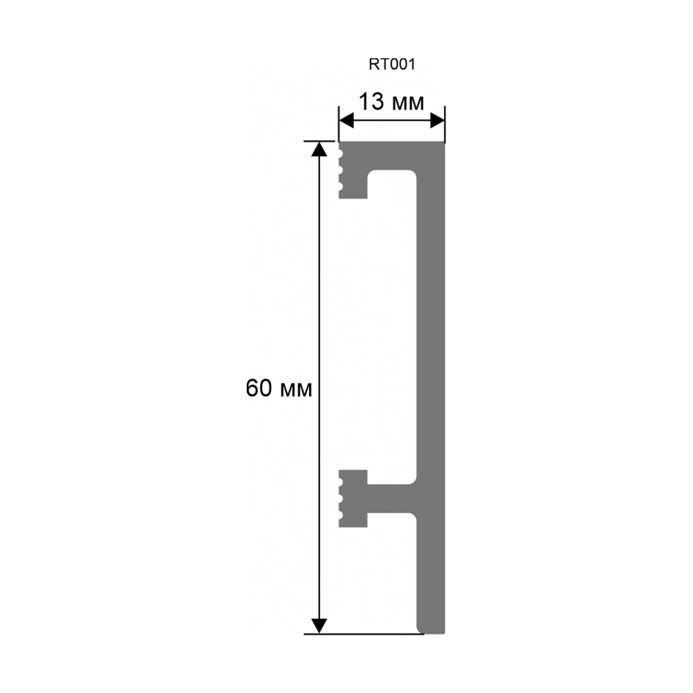Плинтус под покраску Artiva RT001 2000×60×13