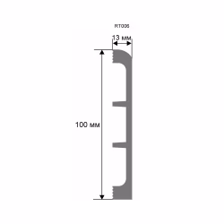 Плинтус под покраску Artiva RT006 2000×100×13