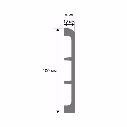 Плинтус под покраску Artiva RT006 2000×100×13
