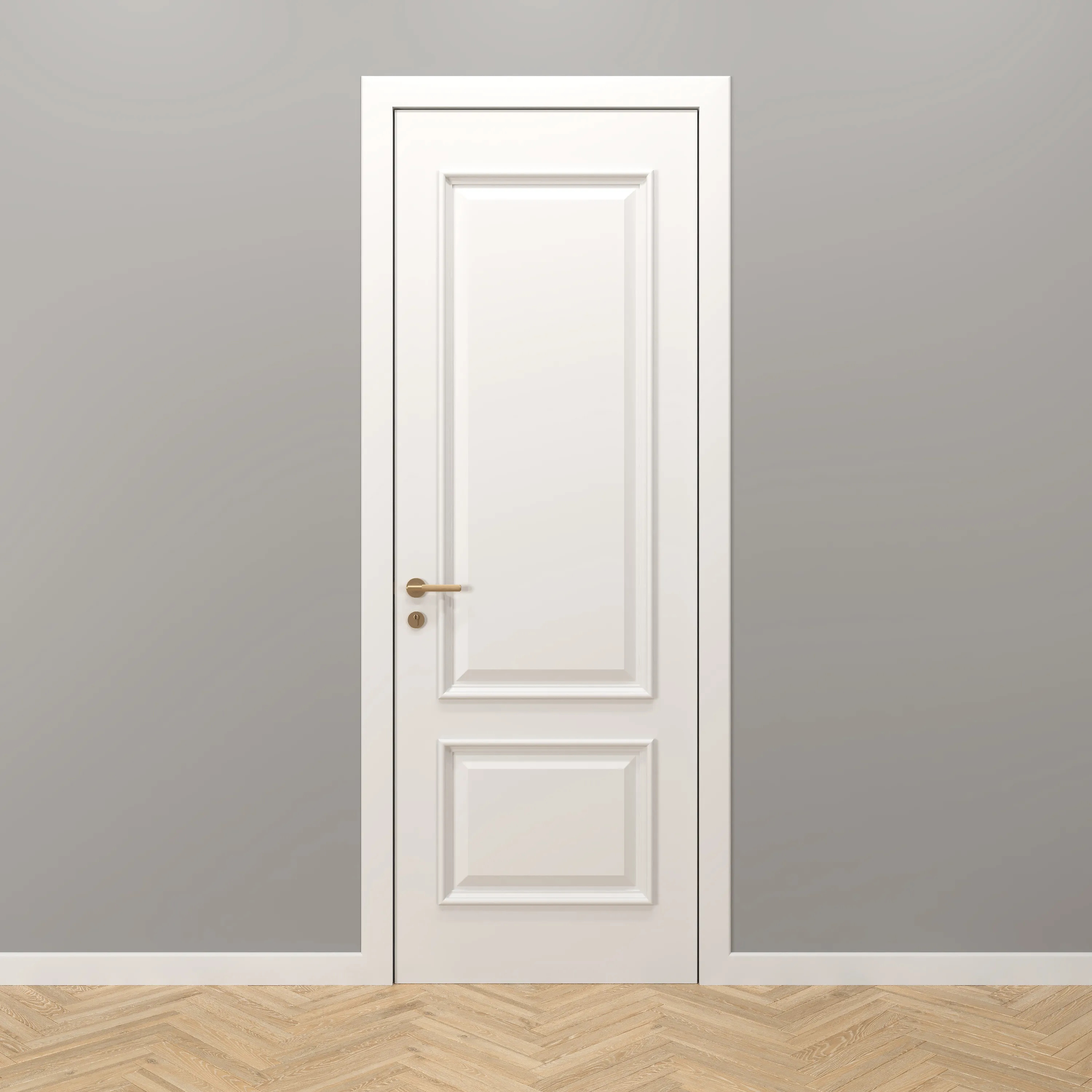 Плинтус под покраску Decor-Dizayn Грани DD736/N 2400×80×10 фото в интерьере