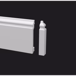 Заглушка для плинтуса под покраску Decor-Dizayn DD701/U6 левая 100 мм