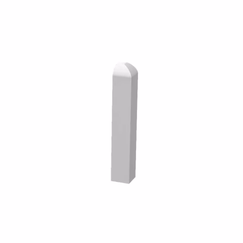 Заглушка для плинтуса под покраску Decor-Dizayn DD706/U5 правая 80 мм