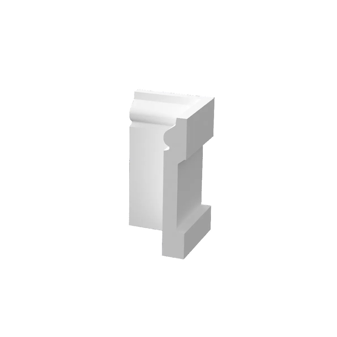 Угол внутренний для плинтуса под покраску Decor-Dizayn DD005/U1 79 мм