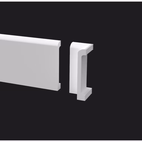 Угол внутренний для плинтуса под покраску Decor-Dizayn DD706/U1 80 мм
