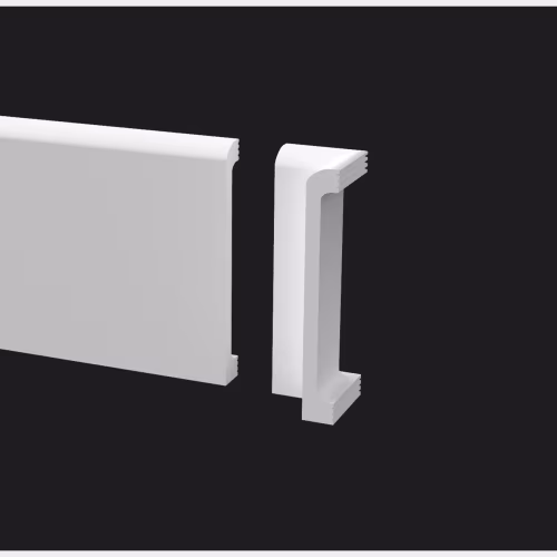 Угол внутренний для плинтуса под покраску Decor-Dizayn DD707/U1 100 мм