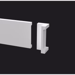 Угол внутренний для плинтуса под покраску Decor-Dizayn DD708/U1 80 мм