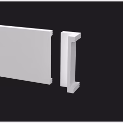 Угол внутренний для плинтуса под покраску Decor-Dizayn DD709/U1 100 мм