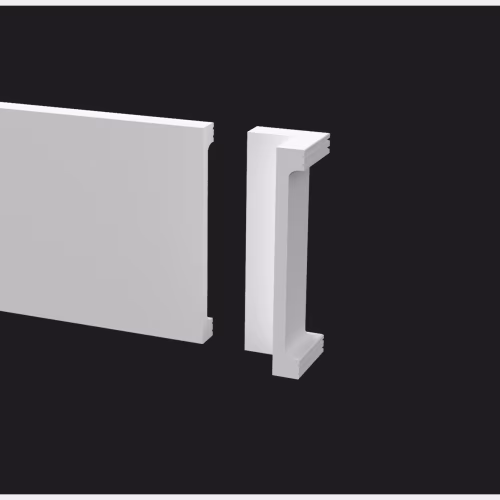 Угол внутренний для плинтуса под покраску Decor-Dizayn DD709/U1 100 мм