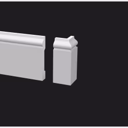 Угол внешний для плинтуса под покраску Decor-Dizayn DD005/U2 79 мм