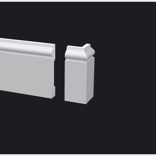 Угол внешний для плинтуса под покраску Decor-Dizayn DD005/U2 79 мм