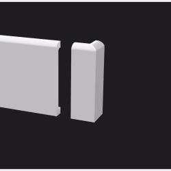 Угол внешний для плинтуса под покраску Decor-Dizayn DD707/U2 100 мм
