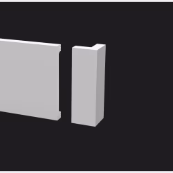 Угол внешний для плинтуса под покраску Decor-Dizayn DD709/U2 100 мм