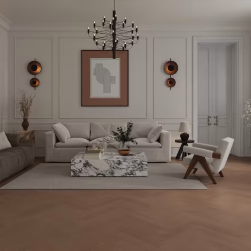 Композитная паркетная доска Alpine Floor Приоритет Паркет Дуб Престижный ECO 30-4 венгерская елка 600×125×5,5