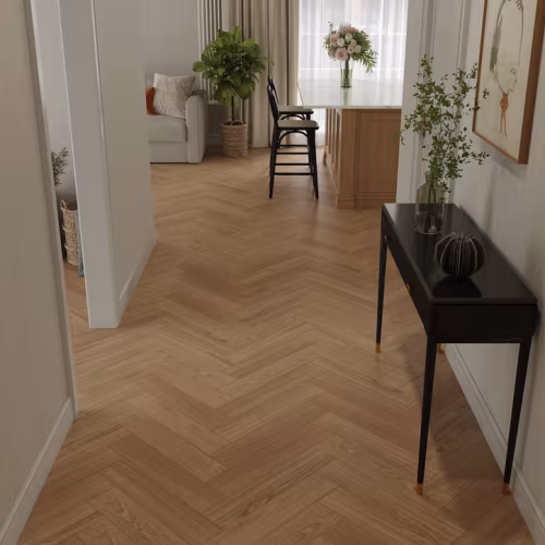 Композитная паркетная доска Alpine Floor Приоритет Паркет Дуб Монолитный ECO 30-8 венгерская елка 600×125×5,5