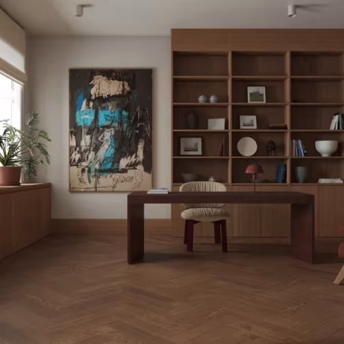 Композитная паркетная доска Alpine Floor Приоритет Паркет Дуб Изящный ECO 30-10 венгерская елка 600×125×5,5