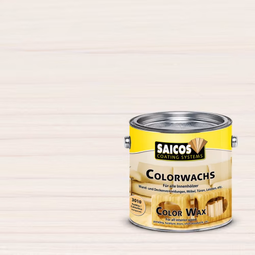 Воск для дерева Saicos Colorwachs Classic цвет 3009 Белый 0,125 л