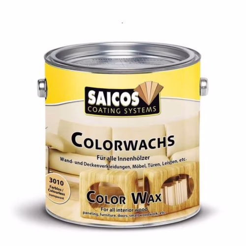 Воск для дерева Saicos Colorwachs Classic цвет 3012 Лимонный 0,125 л